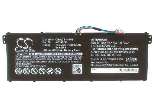 Battery Replacement for Acer AC011353 AC14A8K AC14B18K A515-41G-11TW A515-51G-50JJ - 1