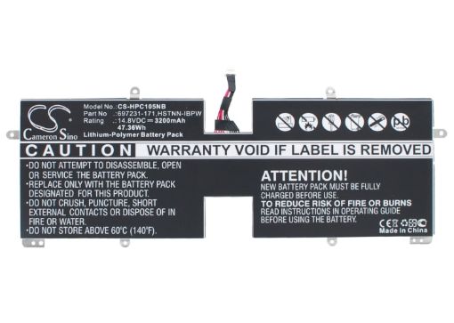 HP 697231-171 Battery Replacement for Spectre XT TouchSmart 15-4000e - 1