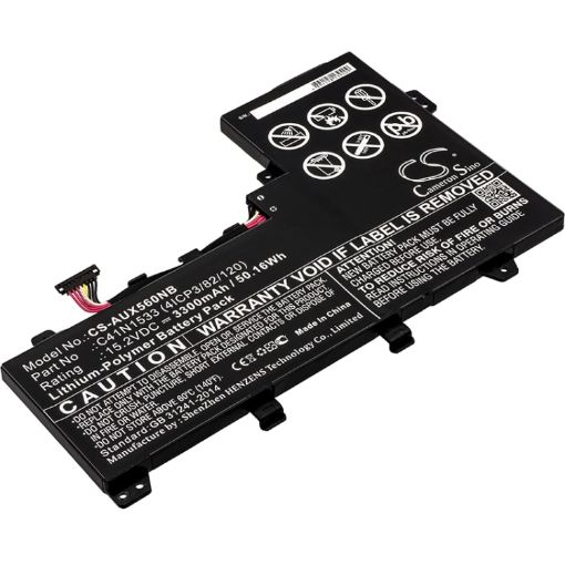 Battery Replacement Asus 0B200-02010200 C41N1533 for Q524U Q524UQ-BBI7T14 - 1