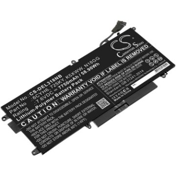 Replacement Battery Dell 6CYH6 725KY K5XWW N18GG for Latitude 12 5289 - 1