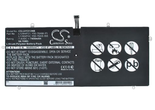 Battery Replacement Lenovo 11S121500 121500156 L12M4P21 for Yoga 2 Pro 13.3" - 1