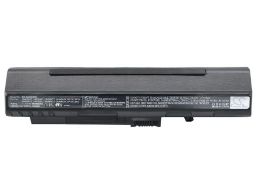 Battery Replacement Acer 2006DJ2341 4104A-AR58XB63 AR5BXB63 BT00307005826024212500 for Aspire One 10.1" & 8.9" (Black) - 1