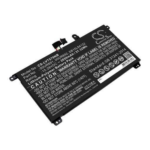 Battery Replacement Lenovo 00UR890 00UR891 00UR892 01AV493 SB10L84121 SB10L84122 SB10L84123 for ThinkPad P51s - 1