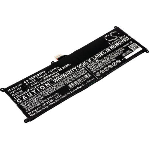 Picture of Battery Replacement Dell 07VKV9 09TV5X 0V55D0 7VKV9 9TV5X T02H T02H001 V55D0 for Latitude 12 7275 Latitude 12 E7275