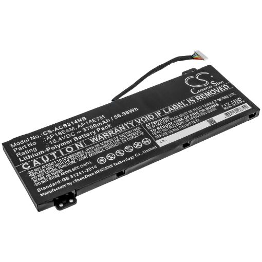 Battery Replacement Acer AP18E7M AP18E8M KT.00407.007 KT00407009 for Aspire 7 715-74G-52MV - 1