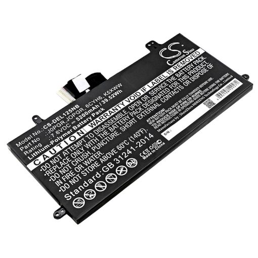 Replacement Battery Dell 51KD7 6CYH6 B102286-0001 J0PGR for Latitude 12 5285 2-in-1 - 1