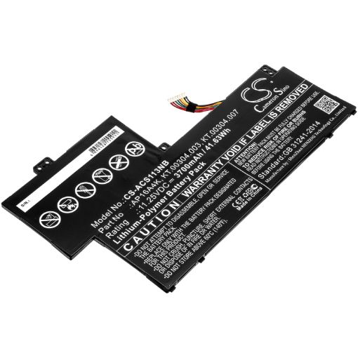Battery Replacement Acer AP16A4K KT.00304.003 KT.00304.007 for Aspire One Cloudbook 11 AO1-13 - 1