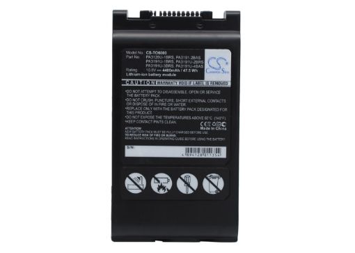 Replacement Battery for Toshiba PA3128U-1BRS PA3191U-1BRS Portege 4000 M200 - 1