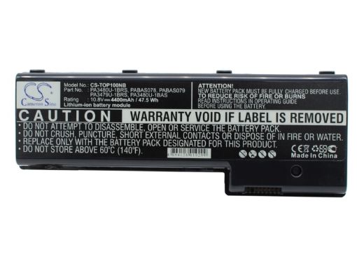 Replacement Battery for Toshiba PA3479U-1BRS PA3480U-1BRS PABAS078 Satellite P100-102 - 1