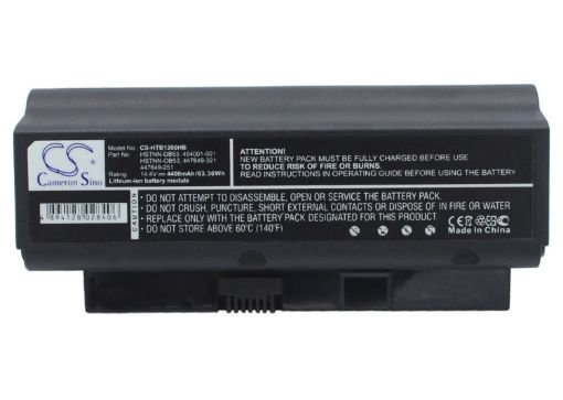 Battery Replacement Compaq 447649-251 447649-321 454001-001 HSTNN-DB53 HSTNN-OB53 - 1