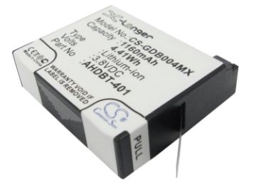 Battery Replacement for GoPro 335-06532-000 AHDBT-401 Hero 4 Black - 1