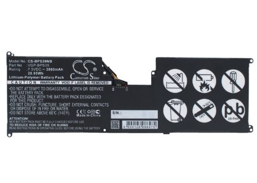 Sony VGP-BPS39 Battery Replacement for SVT11213CGW SVT11215CGB/W - 1