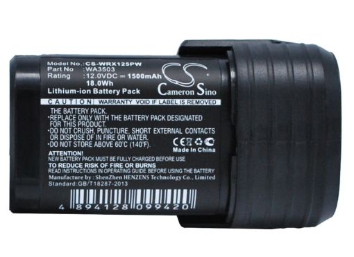Picture of Battery Replacement Worx WA3503 WA3505 WA3509 for H3 WX382 H3 WX382.1