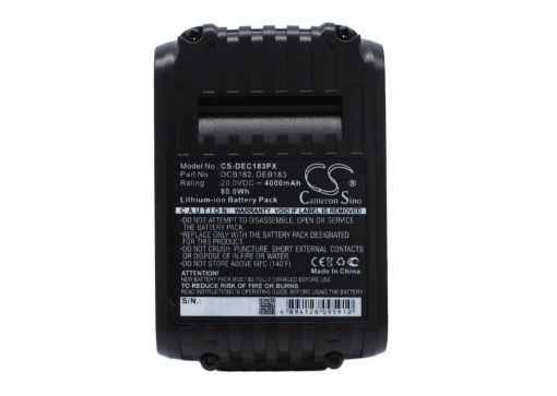 Replacement Battery for Dewalt DCB182 DCB183 DCB184 - 1