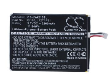 Lenovo BL195 L12T1P31 Battery Replacement for A2 A2107 - 1