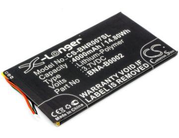 Battery Replacement for Barnes & Noble BNRV400 BNTV400 - 1