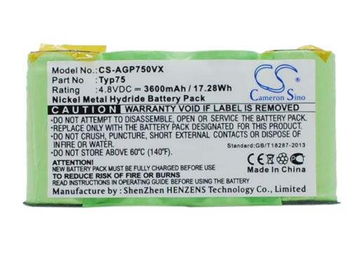 Battery Replacement Aeg Typ75 for AG64x Liliput Vacuum Cleaner - 1