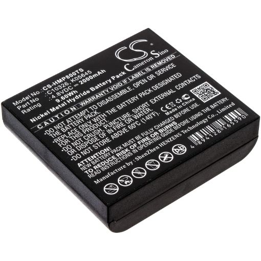 Battery Replacement for Hme C10326 K05645 BP800 Beltpack - 1