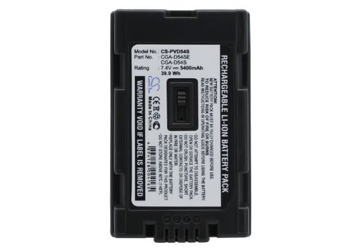 Panasonic CGA-D54 Battery Replacement for AG-AC-90 AG-DVC180A - 1