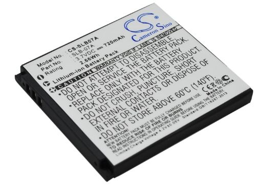 Picture of Battery Replacement Samsung SLB-07A for ST50 ST500