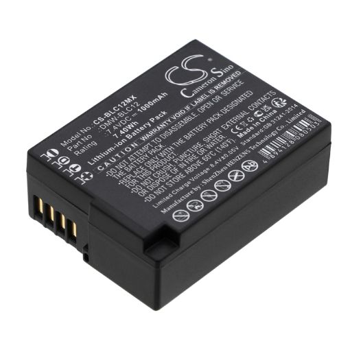 Replacement Battery for Panasonic DMW-BLC12 for Lumix DMC-FZ1000 & DMC-FZ200 - 1