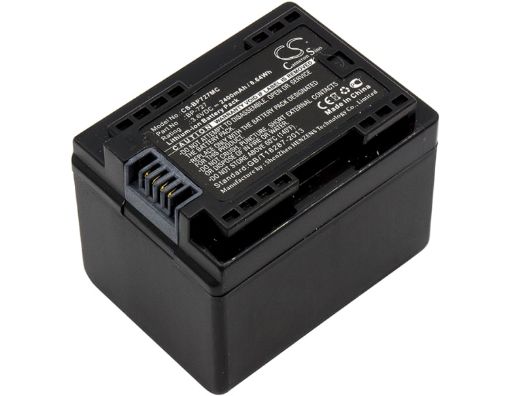 Canon BP-727 Battery Replacement for IXIA HF R306 LEGRIA HF R36 - 1