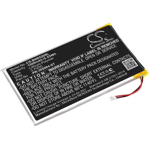 Picture of Battery Replacement Barnes & Noble PR-305084-ST for BNRV520 GlowLight 3