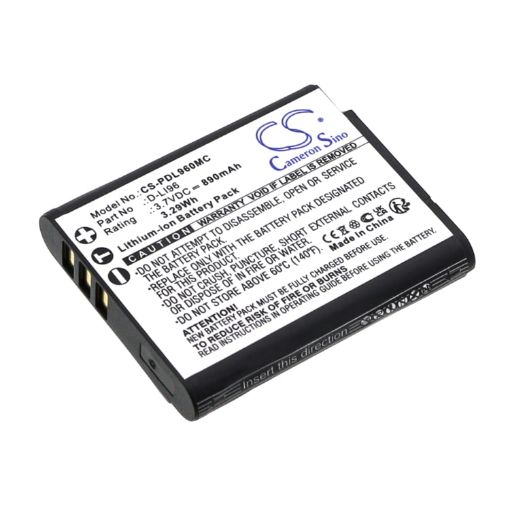 Pentax D-LI96 Battery Replacement for WG-1000 - 1