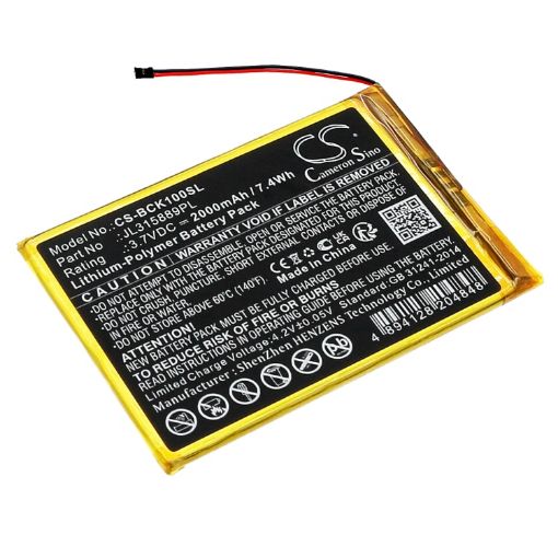Bookeen JL315889PL Battery Replacement for Cybook Muse HD - 1