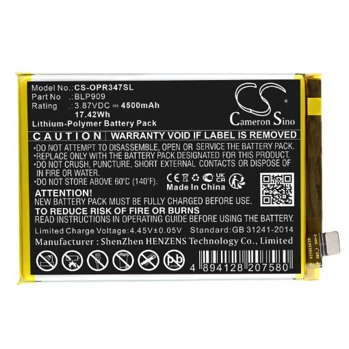 Battery Replacement Oppo BLP909 for 9 5G 2022 Realme 9 - 1