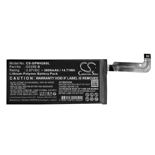 Replacement Battery for Google G025E-B, G025E, G025H - 1