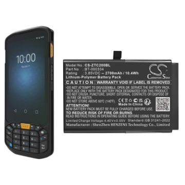 Zebra BT-000334 Battery Replacement for TC20 TC200J Devices - 1