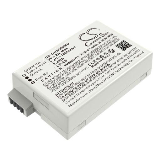 Replacement Canon LP-E8 Battery for EOS 550D EF-S - 1