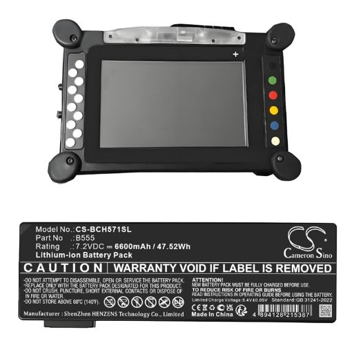 Bosch B555 Battery Replacement for 3571-0100 IFLEX OBD - 1