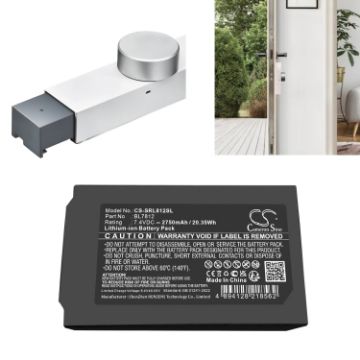 Replacement Battery Somfy BL7812 for Door Keeper Lock 1241386 - 1