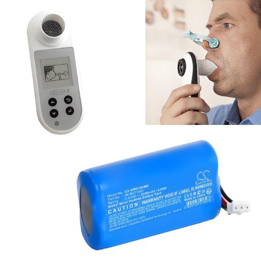 Replacement Battery 36-BAT1043 OM11861 for Carefusion Micro1 Spirometer - 1