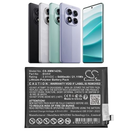 Redni BN5W Battery Replacement for Note 14 Pro 24116RACCG - 1
