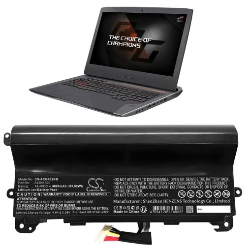Acer Battery Replacement A42N1520 for G752VS G752VS-BA184T - 1