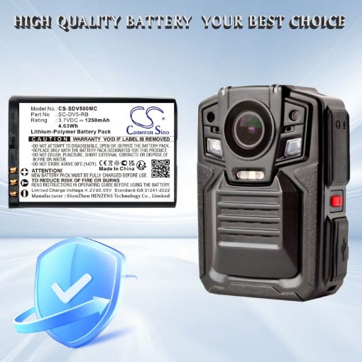 Replacement Battery for Patroleyes SC-DV5-RB SC-DV5 SC-DV5-2 - 1