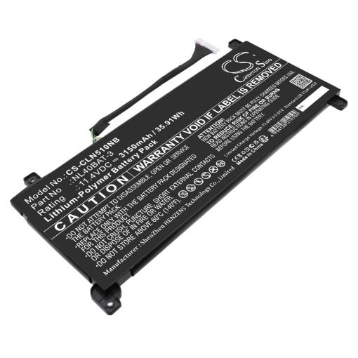 Replacement Battery NL40BAT-3 for Clevo NL40MU NL40PU - 1