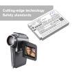 Battery Replacement for Sanyo DB-L40 Xacti DMX-HD800/HD2 - 6