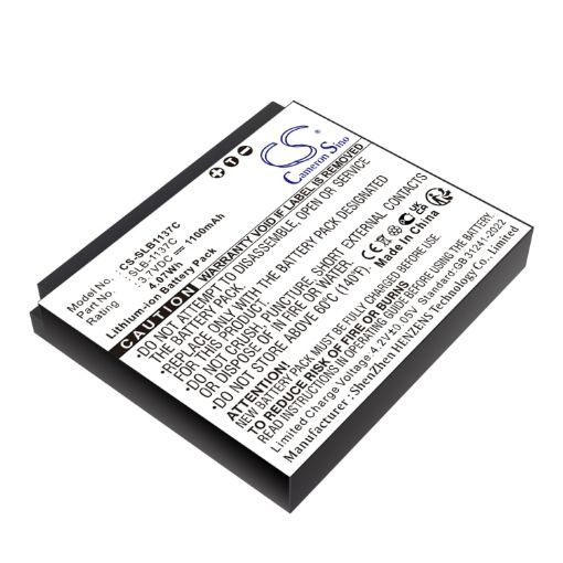 Replacement Battery SLB-1137C for Samsung Digimax i7 - 1